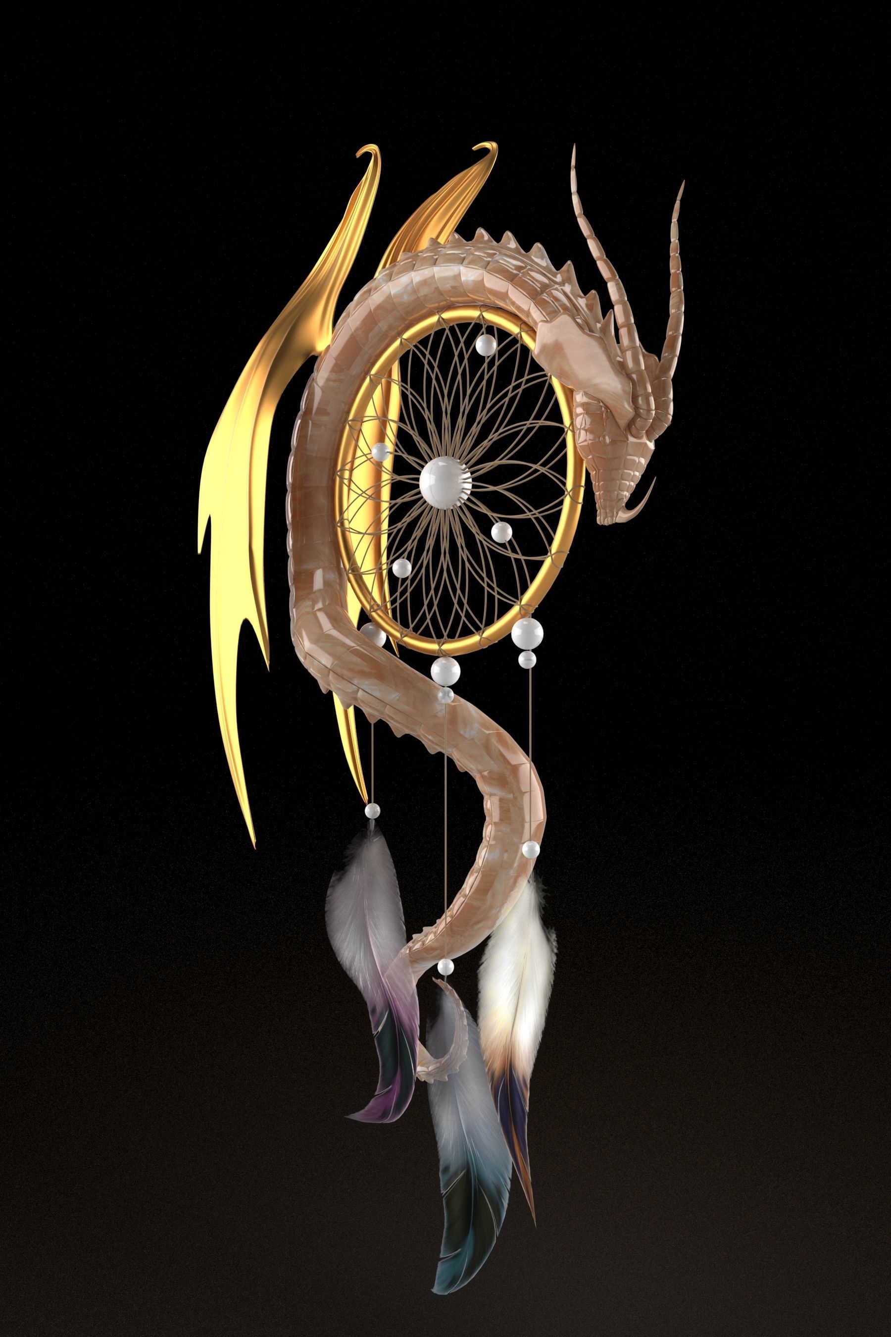 Dream cathcer 3D model_4