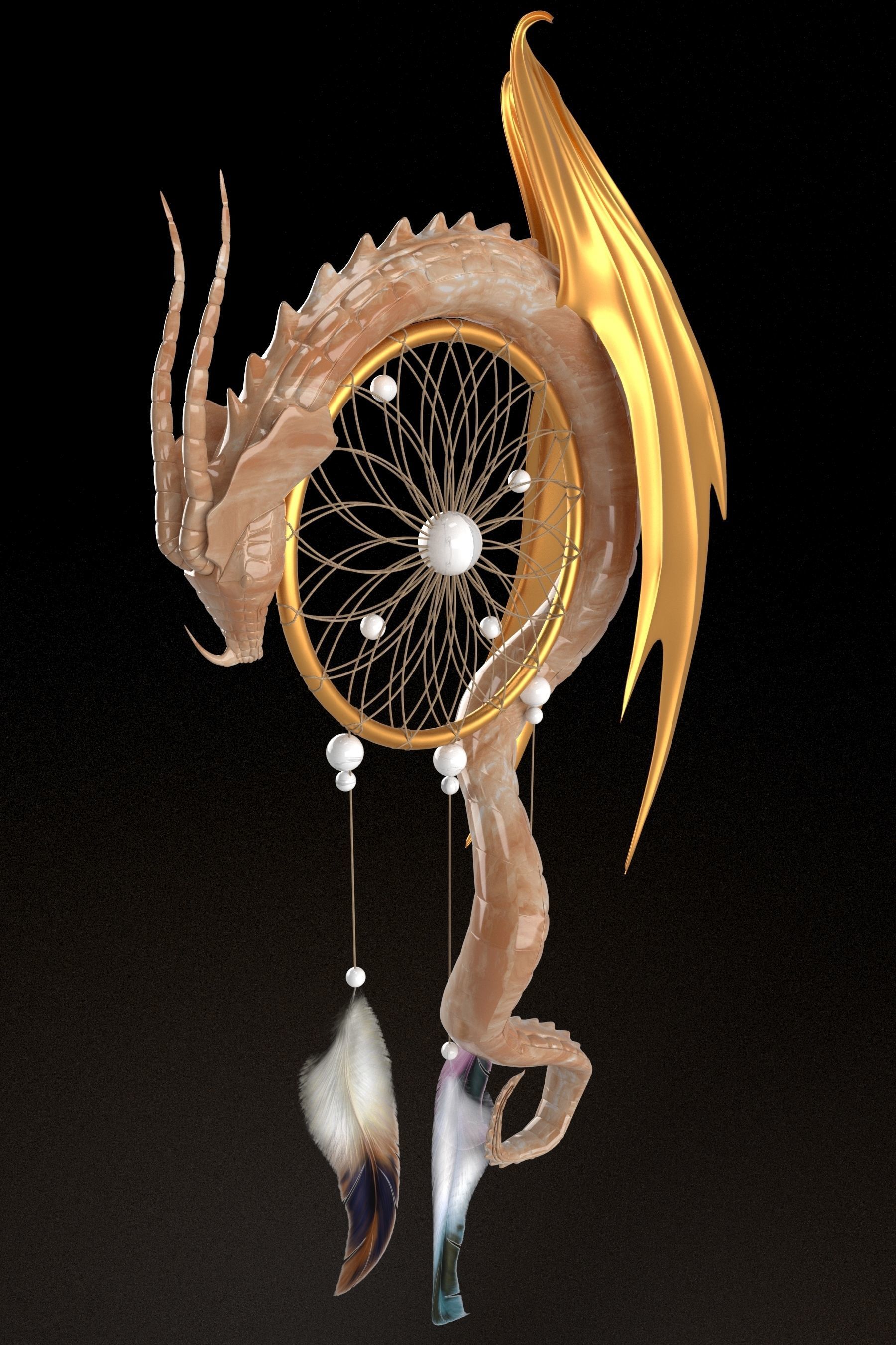 Dream cathcer 3D model_10
