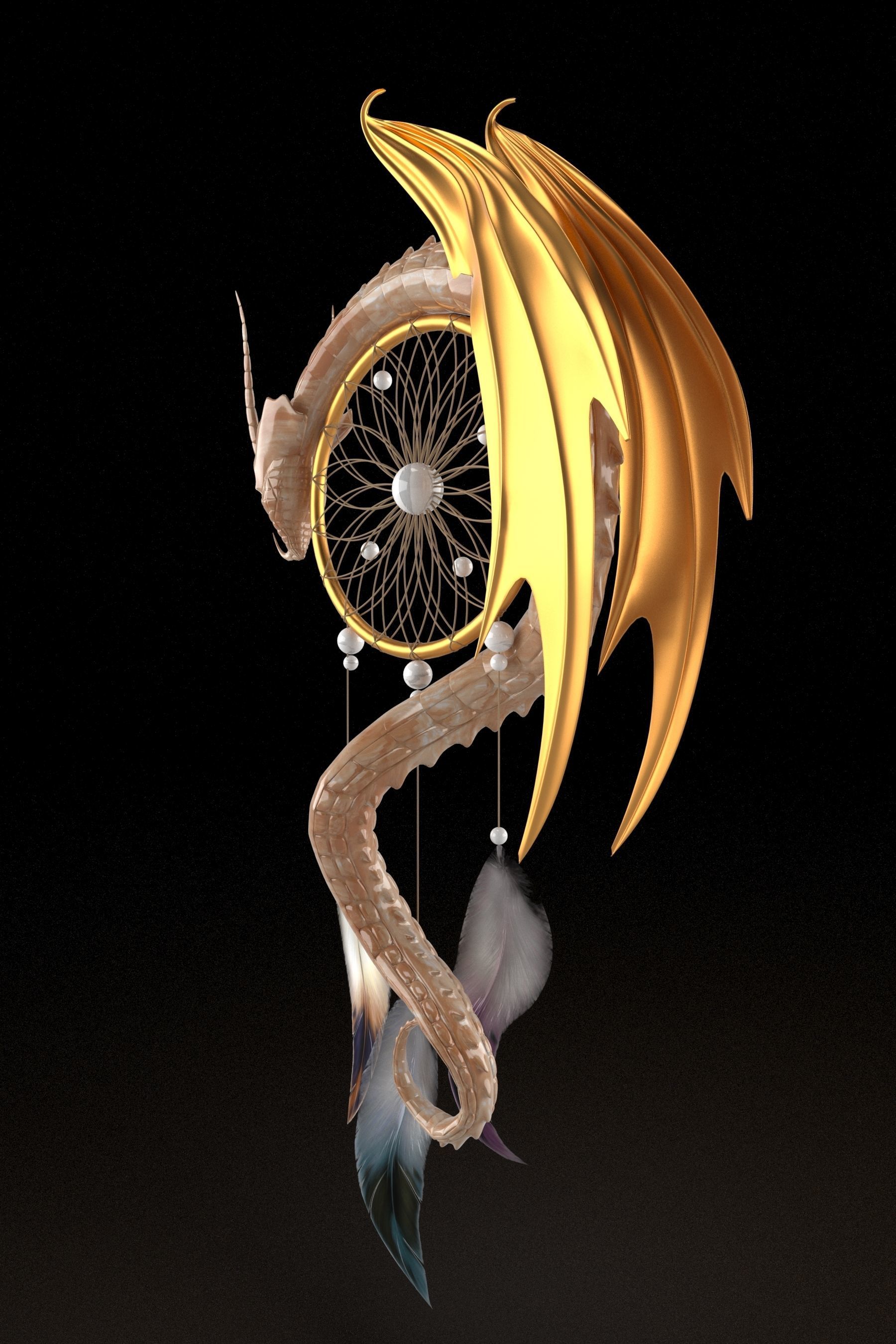 Dream cathcer 3D model_6