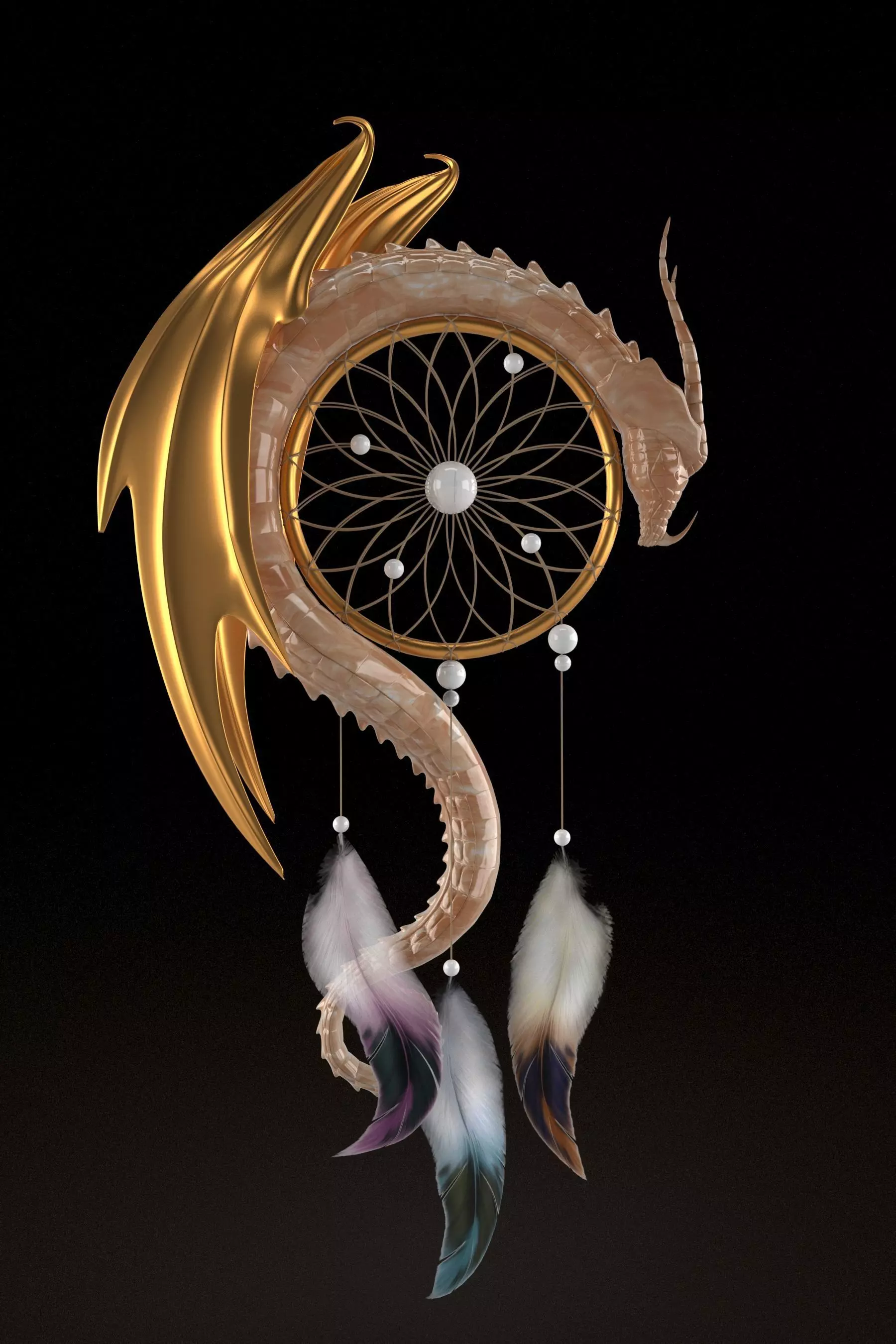 Dream cathcer 3D model_0