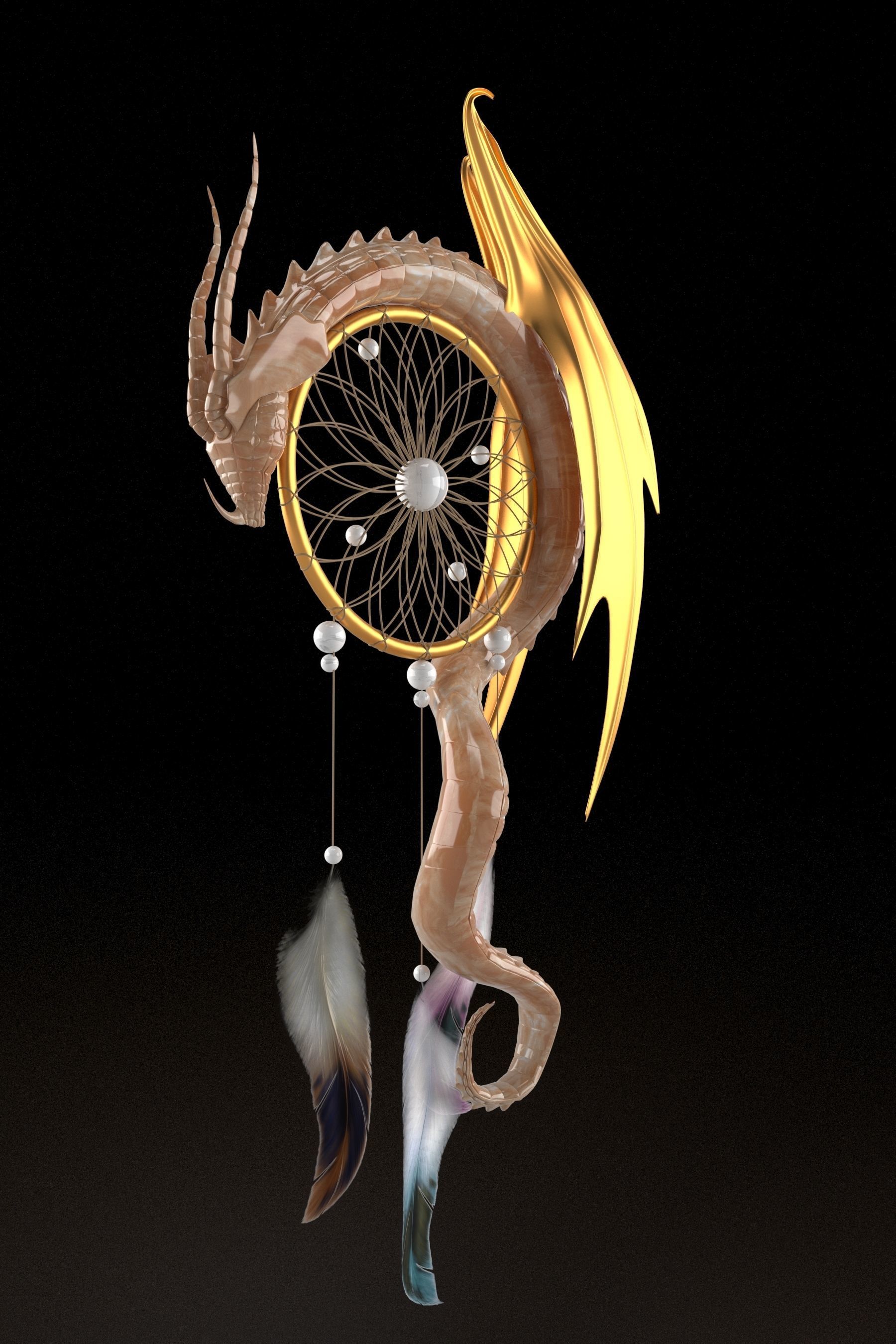 Dream cathcer 3D model_5