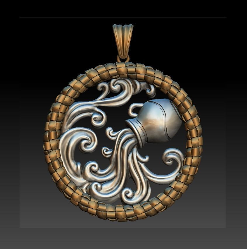 Jewellery Horoscope Signes Pack 3D model_11