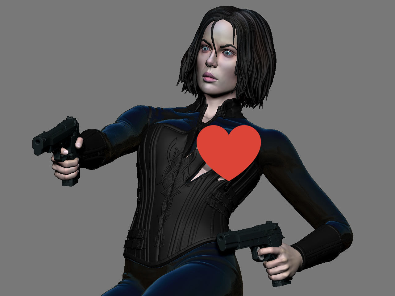 Selene vs Lycan NSFW 3D print model_46