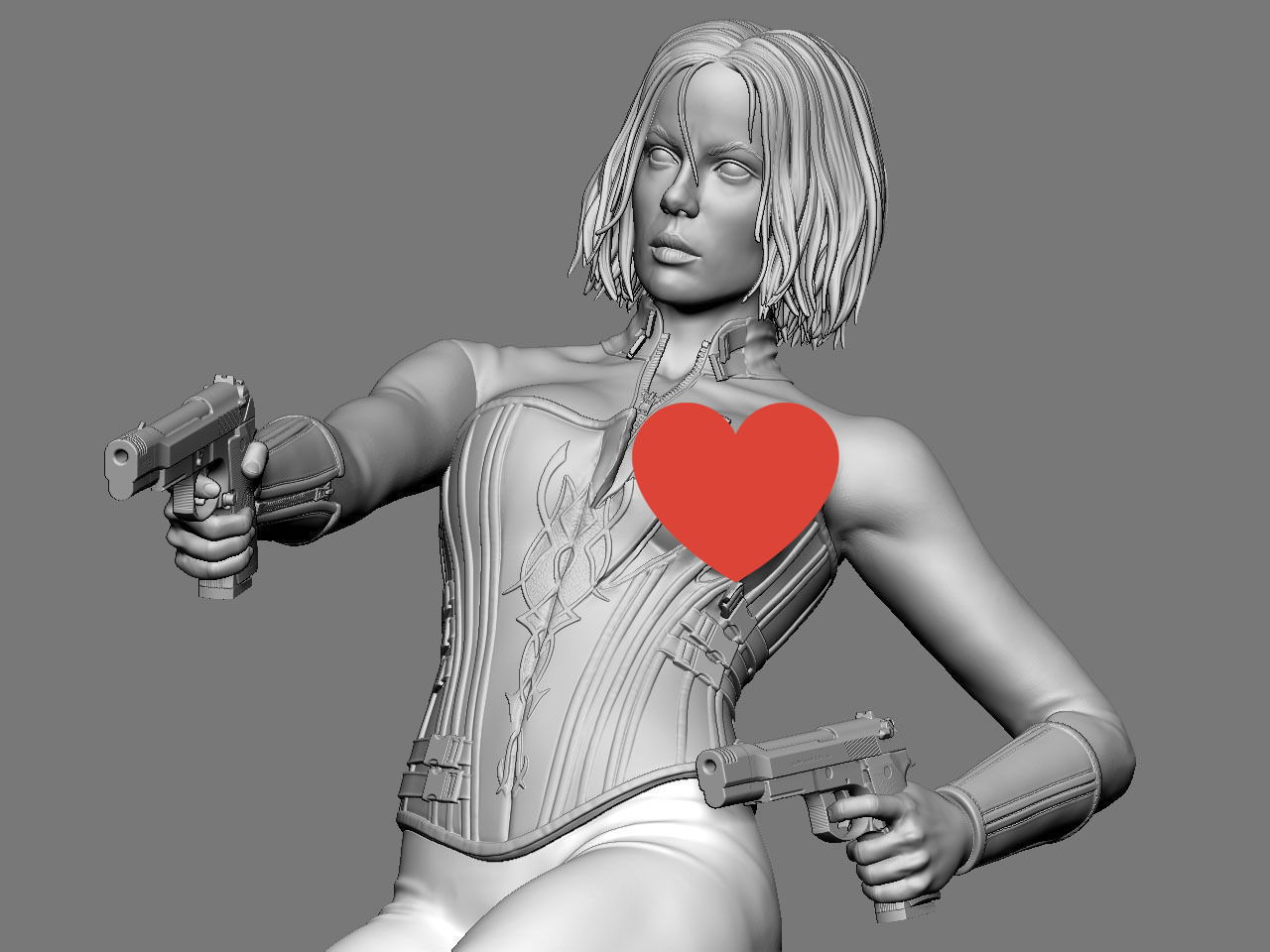 Selene vs Lycan NSFW 3D print model_47