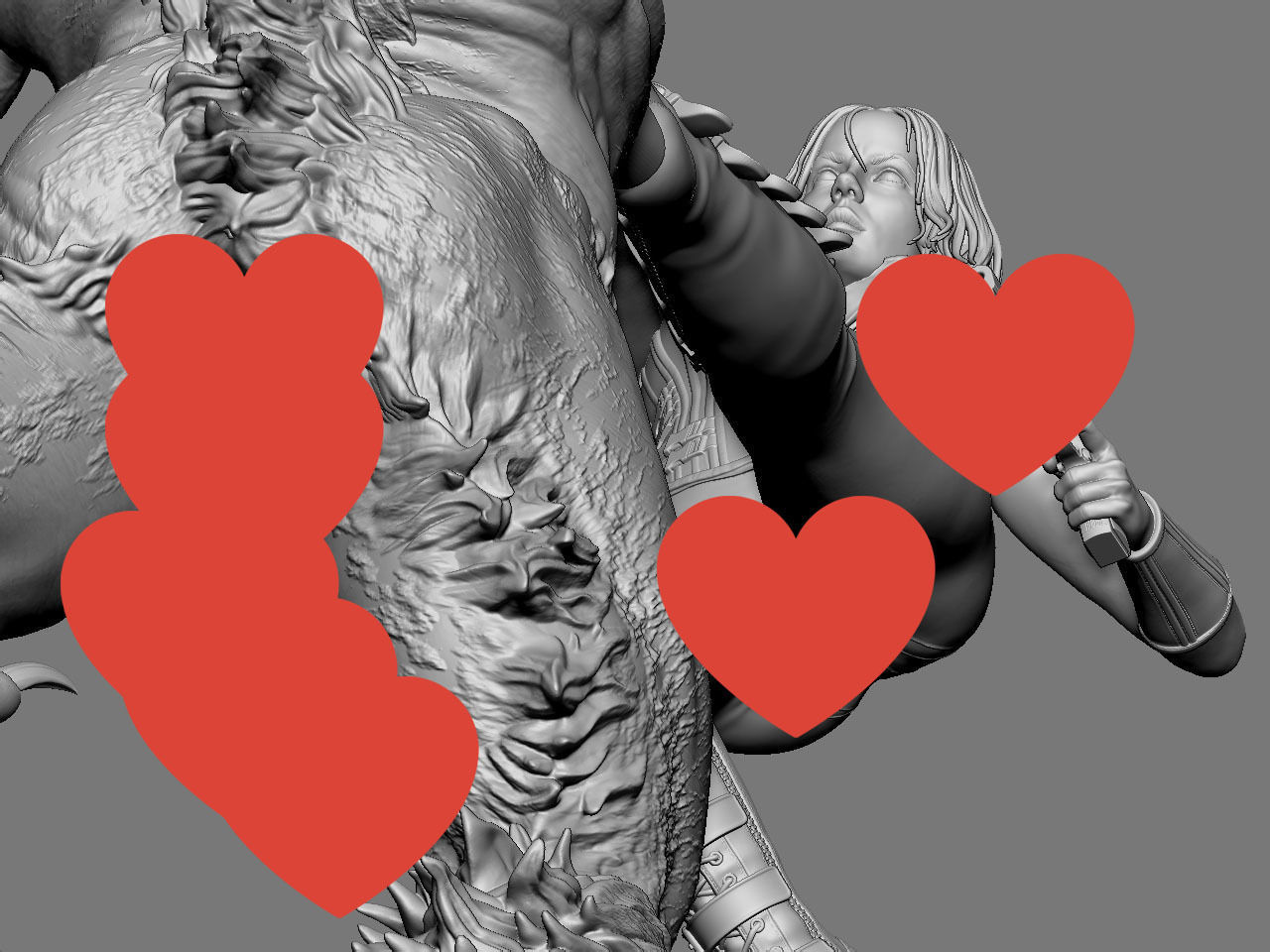 Selene vs Lycan NSFW 3D print model_59