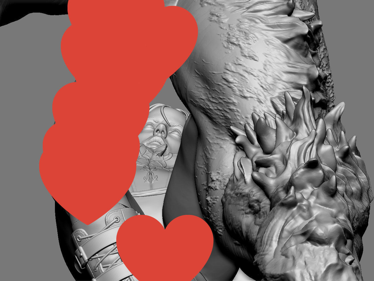 Selene vs Lycan NSFW 3D print model_61