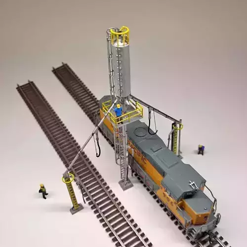 N Scale Sanding Tower v2 3D print model