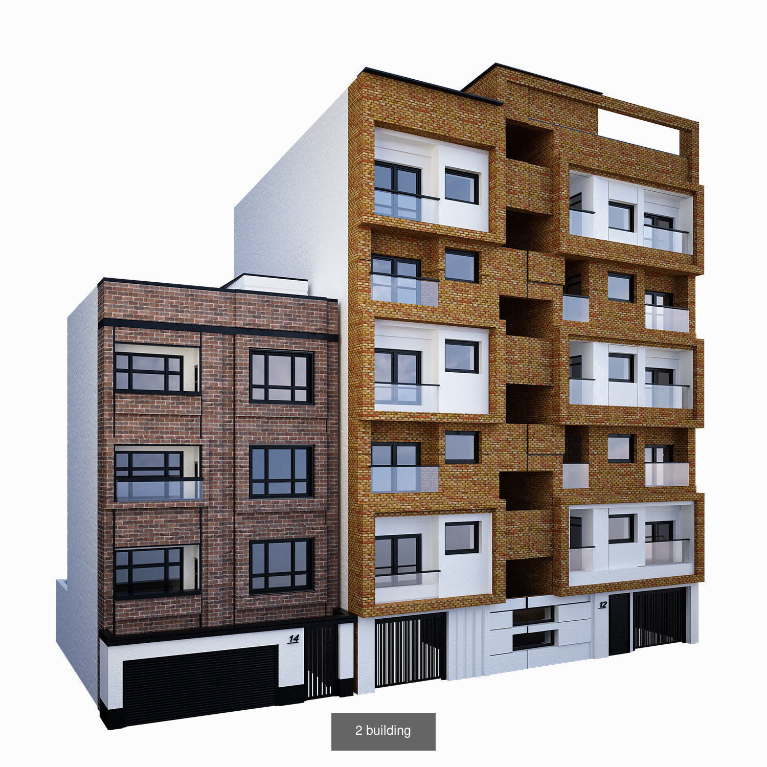 Modern-Classic building 3D Model Collection_4