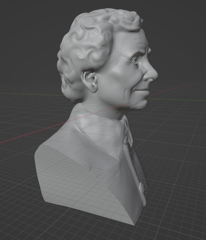 Helen Keller 3D print model_18