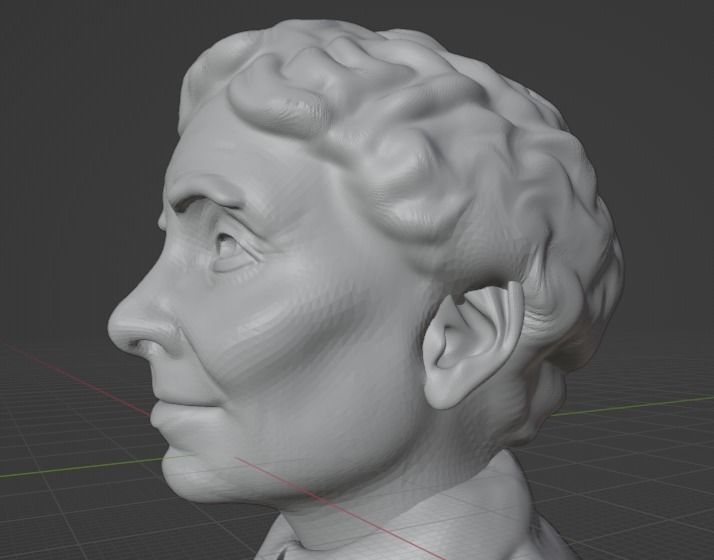 Helen Keller 3D print model_11