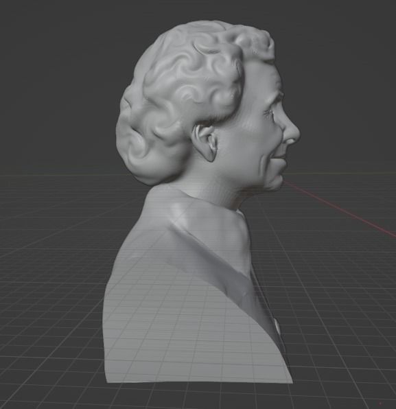 Helen Keller 3D print model_4