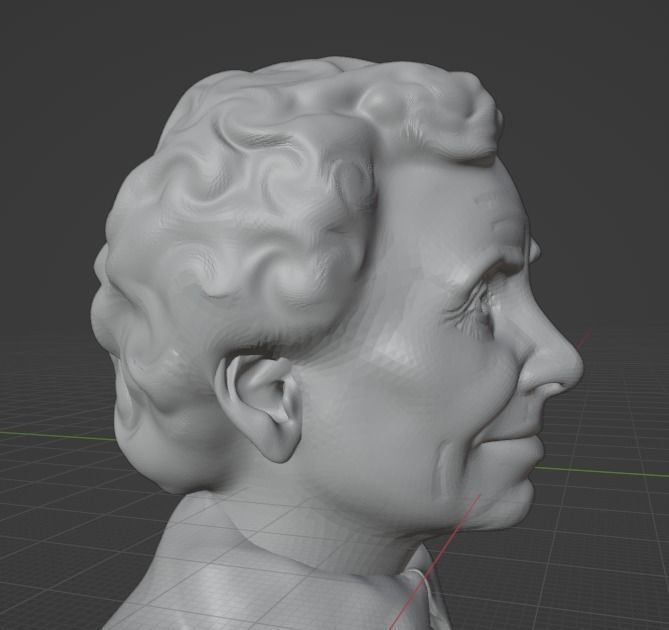 Helen Keller 3D print model_9