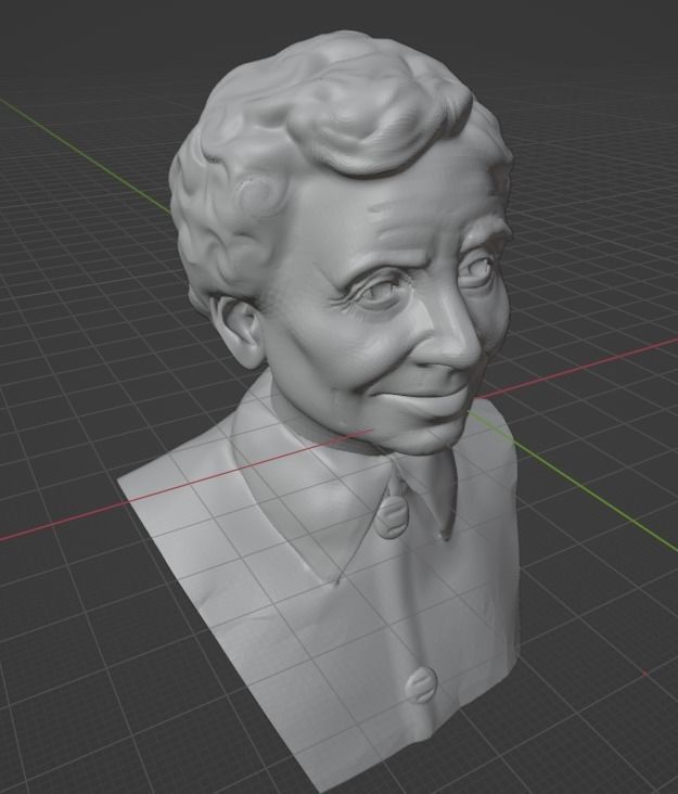 Helen Keller 3D print model_5