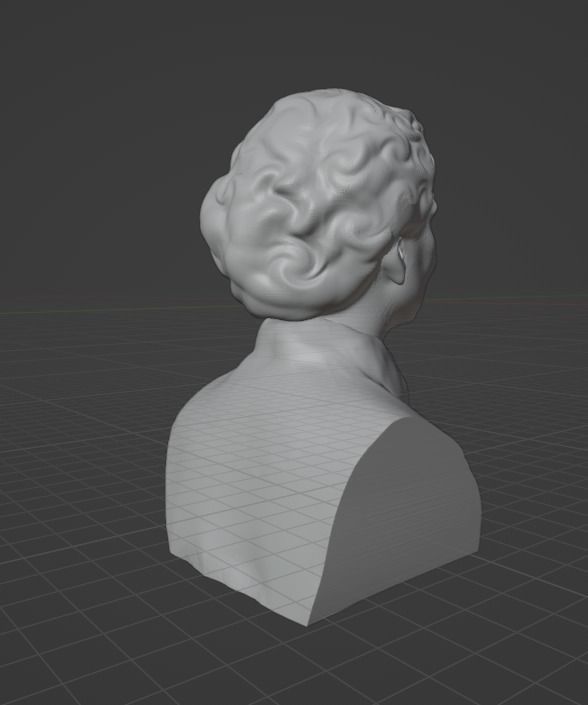 Helen Keller 3D print model_8