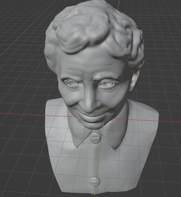 Helen Keller 3D print model_15