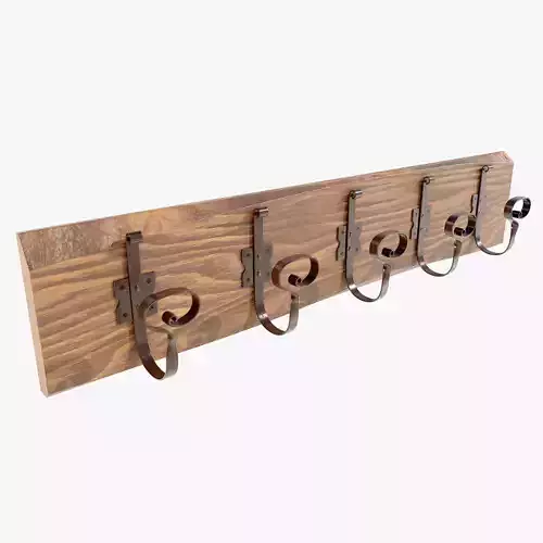 Wooden Coat Rack