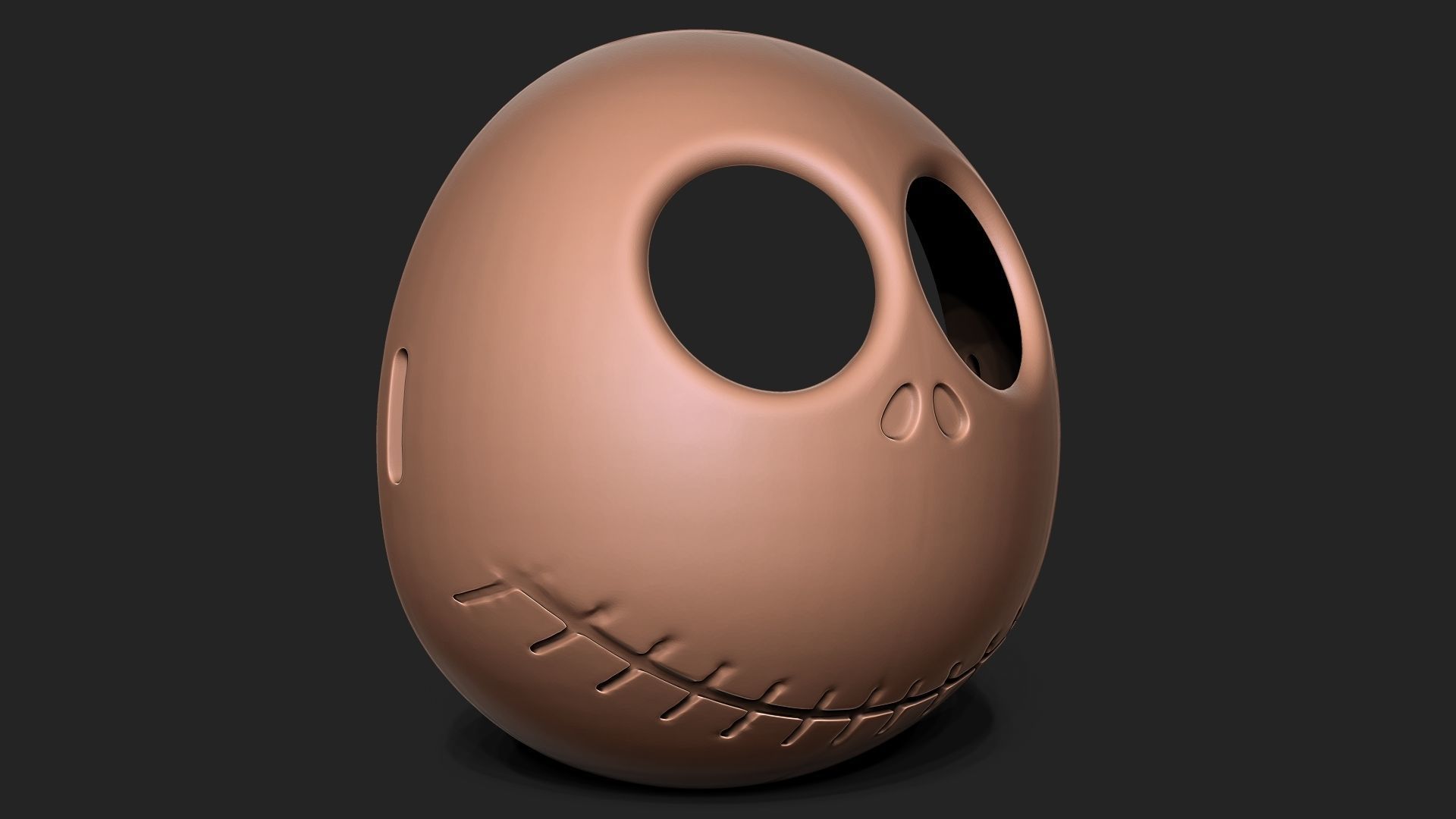 Jack Skellington Mask 3D print model_1