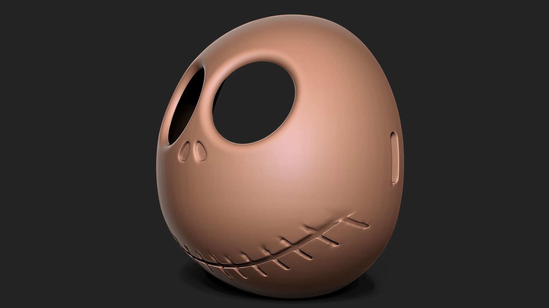 Jack Skellington Mask 3D print model_2