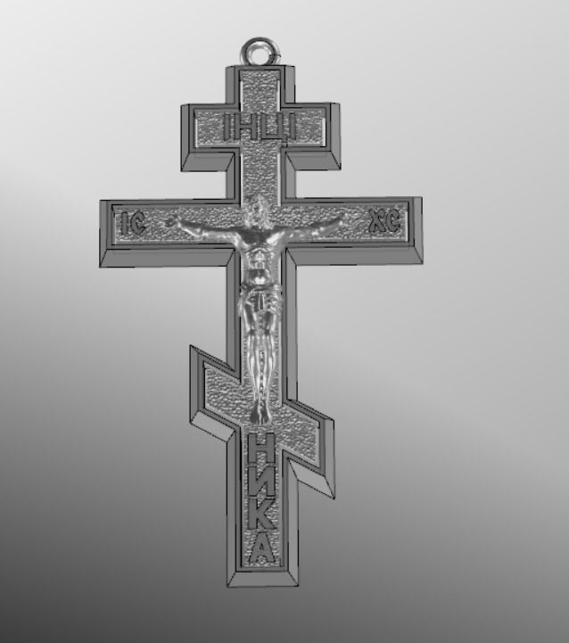 Pendant cross61 3D print model_20
