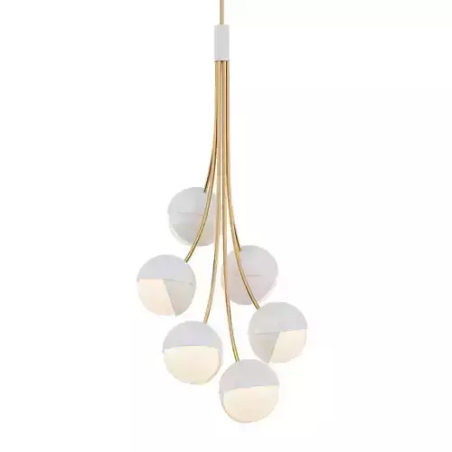 Bloom gold ball pendant light