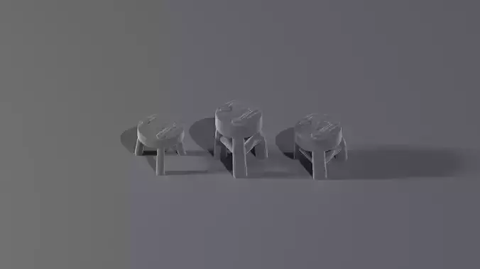 Fantasy medieval tavern stools 3d printable - Tabletop