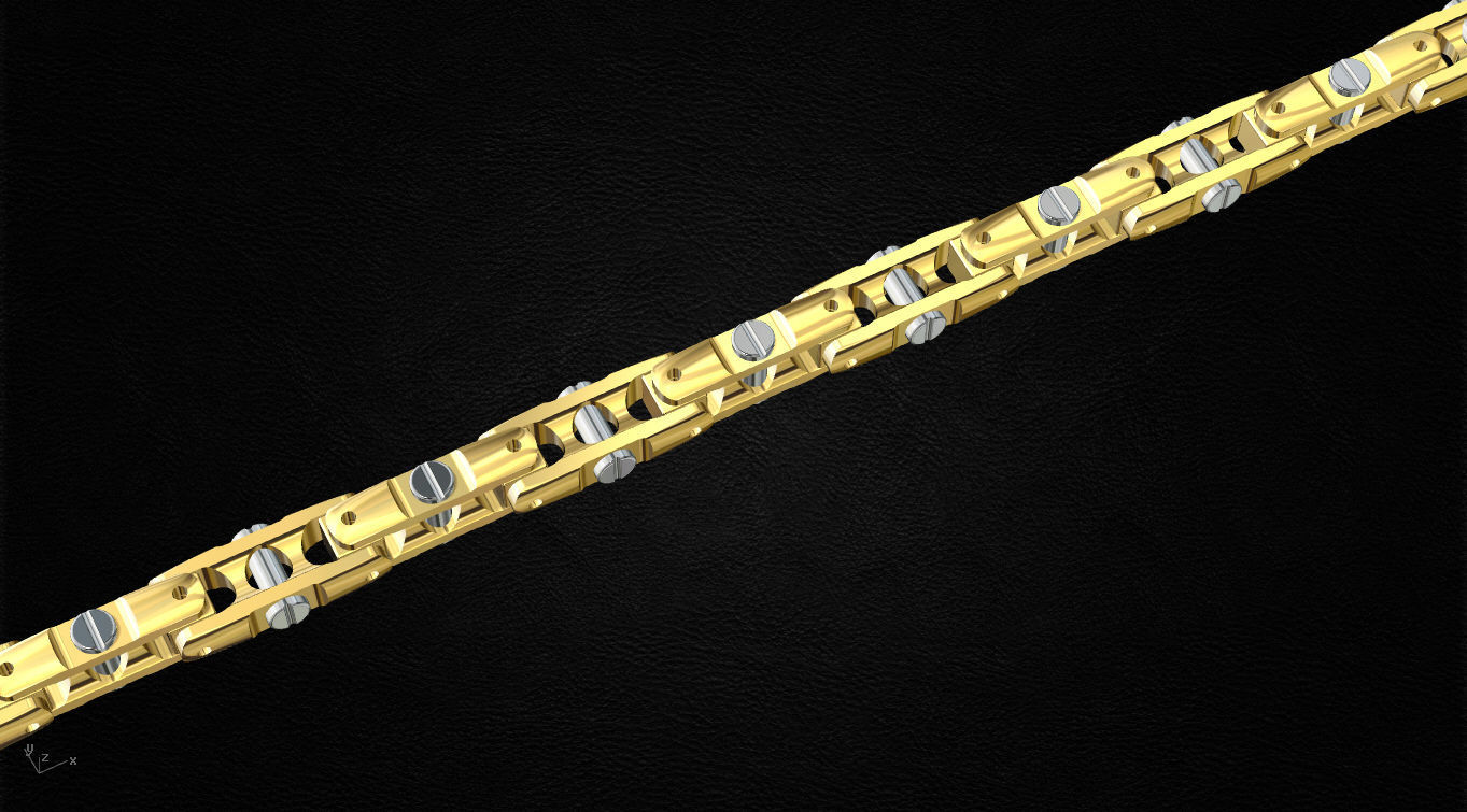 Chain link 3D print model_1