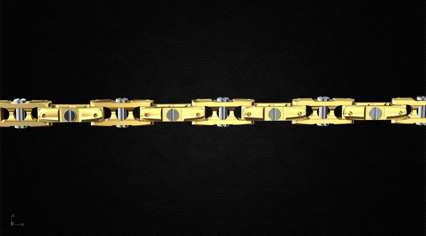 Chain link 3D print model_2