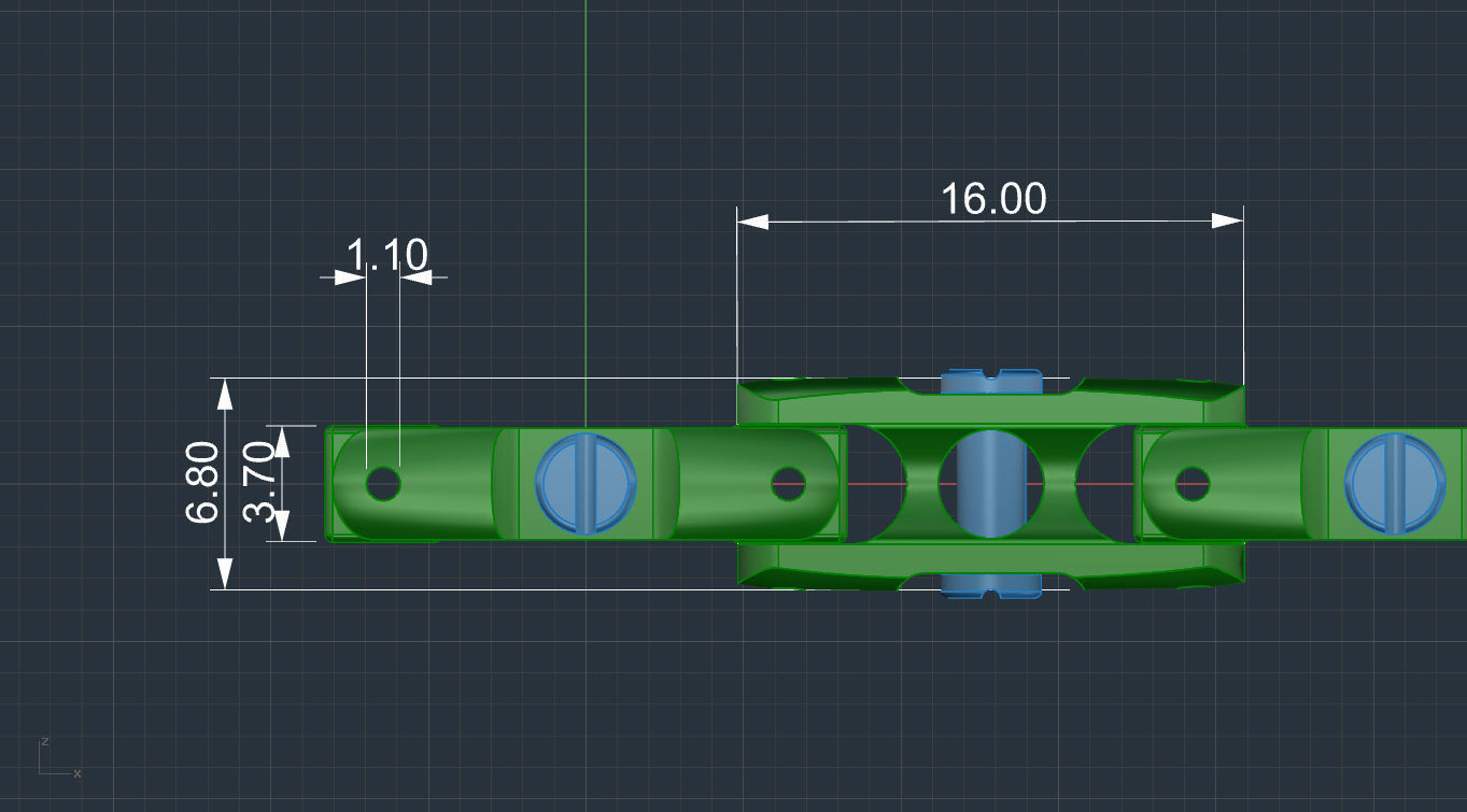 Chain link 3D print model_4
