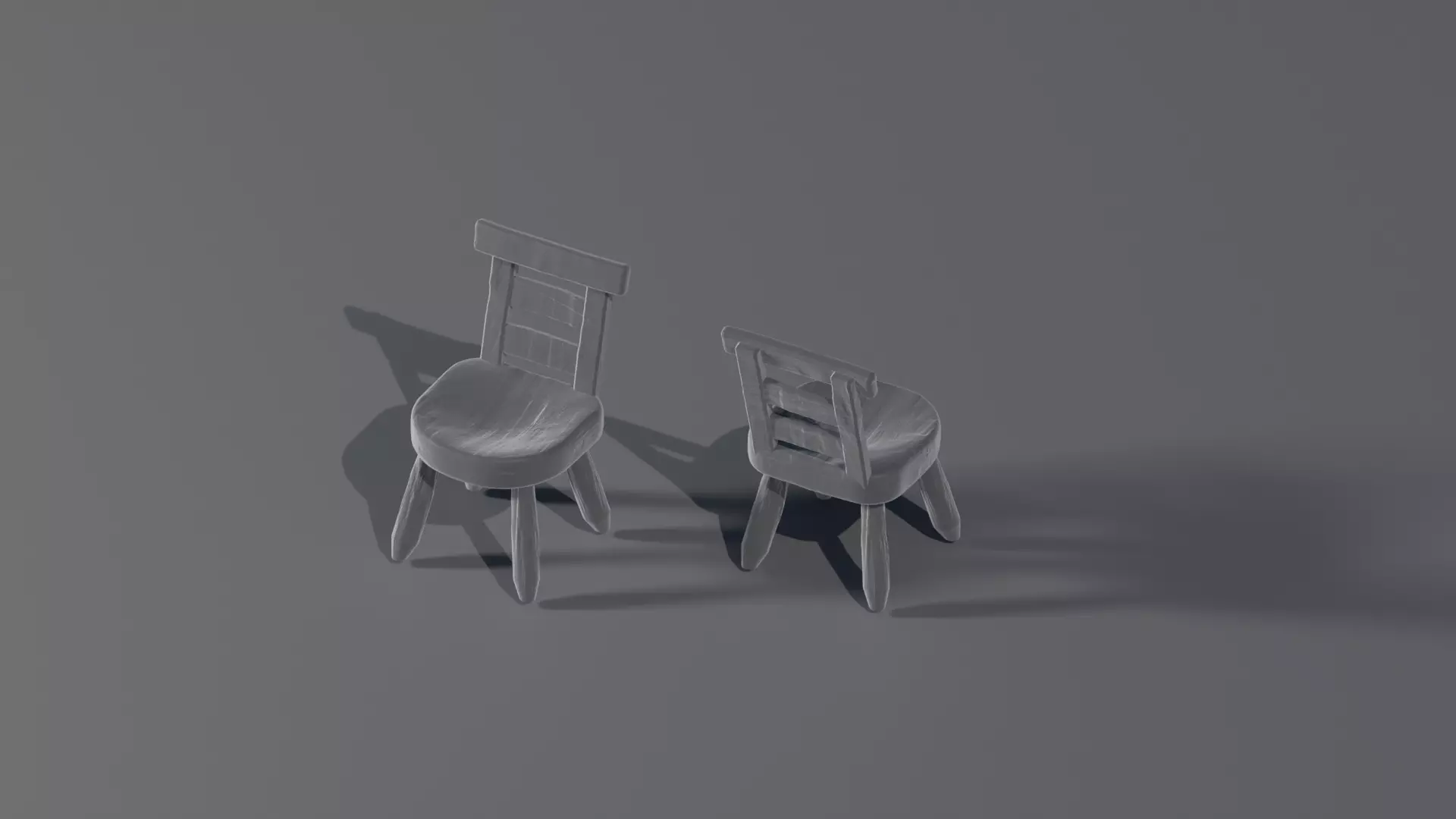 Fantasy medieval tavern chair 3d printable - Tabletop 3D print model