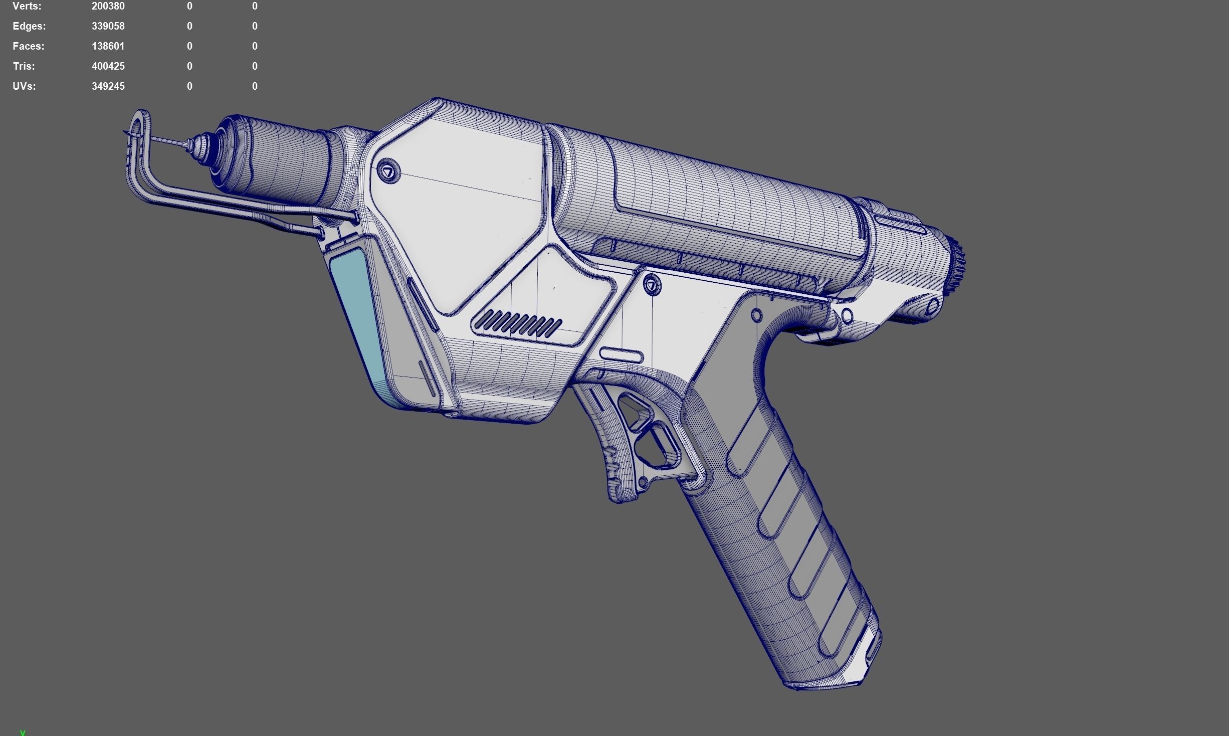 Medical Injector Syringe 3D model_5