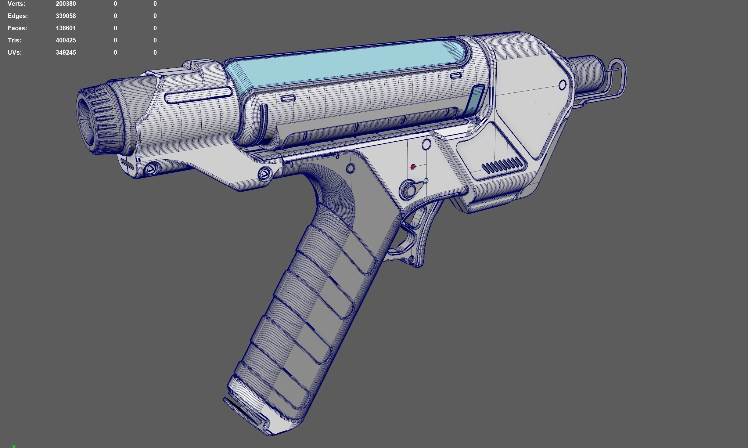 Medical Injector Syringe 3D model_7