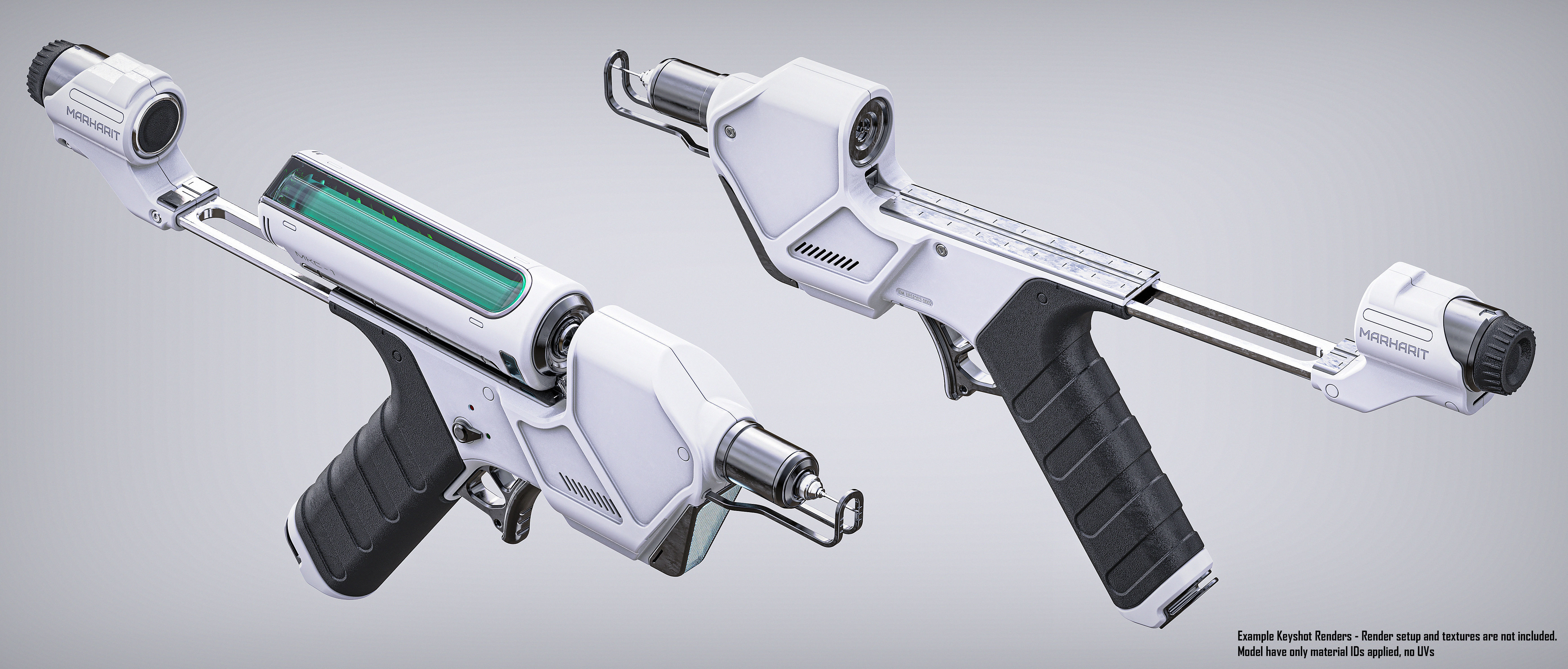 Medical Injector Syringe 3D model_2