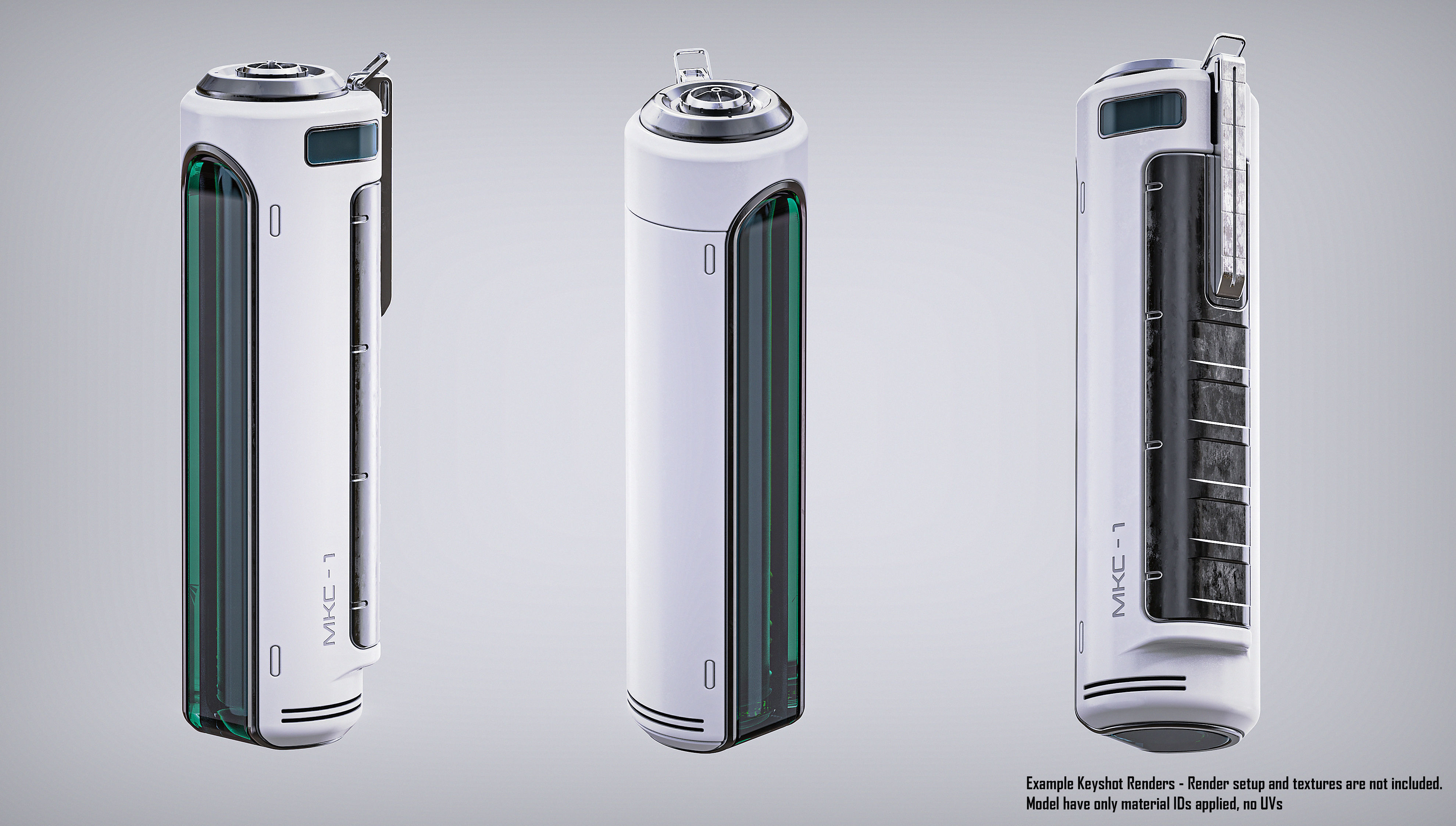 Medical Injector Syringe 3D model_3