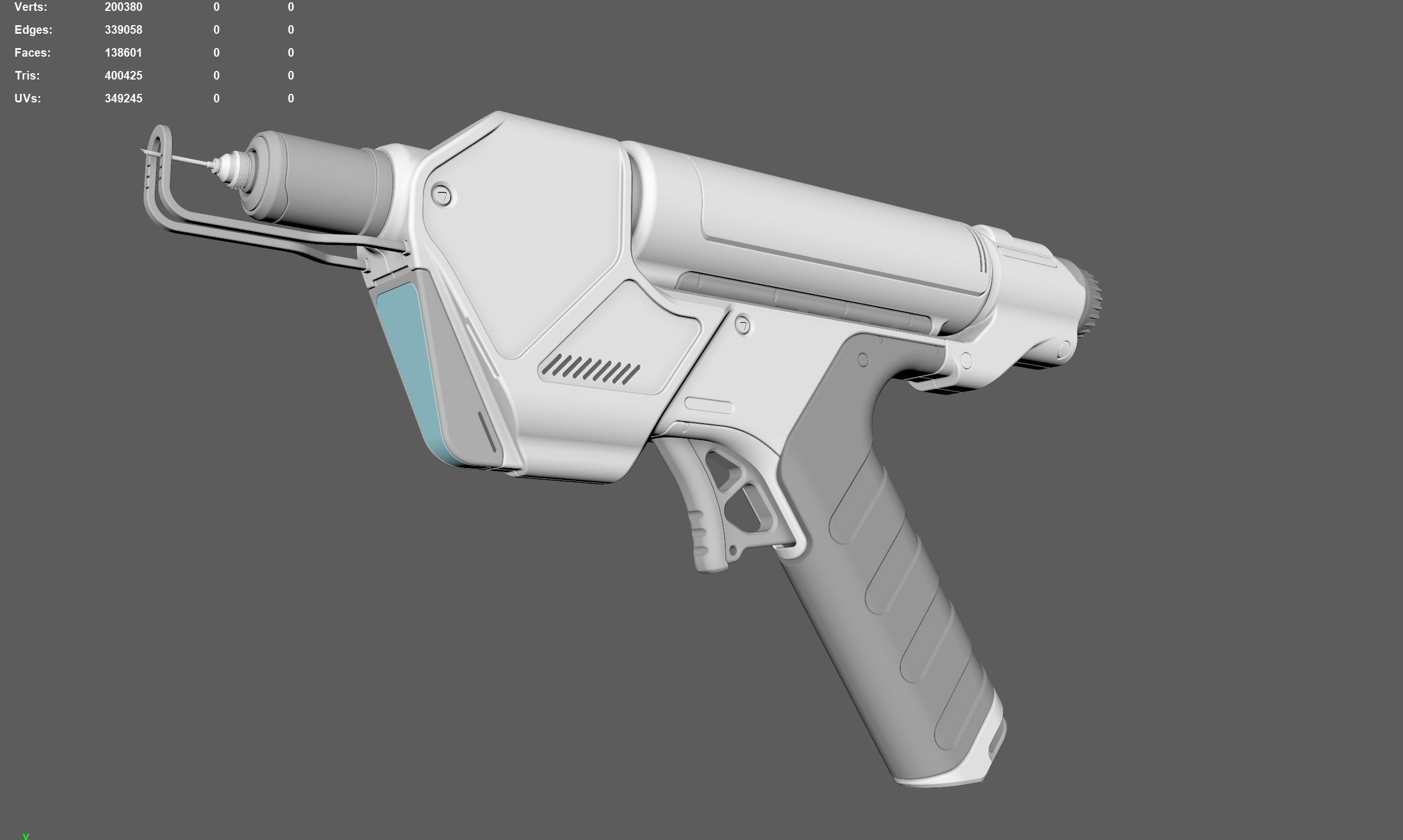 Medical Injector Syringe 3D model_4