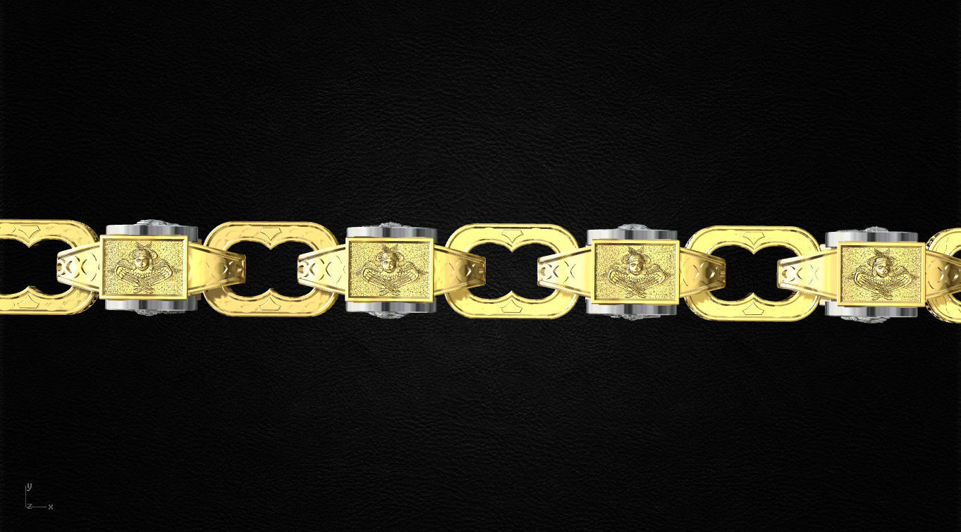 Chain link 3D print model_3