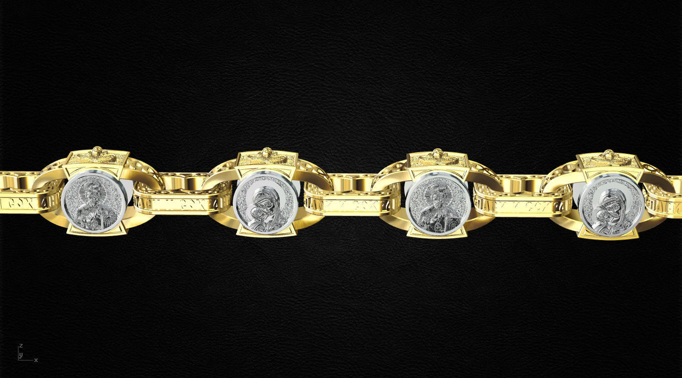 Chain link 3D print model_1