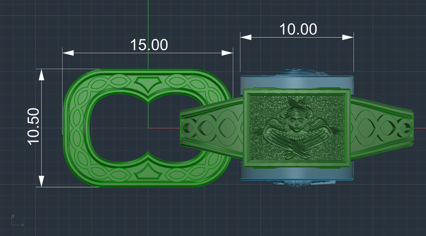 Chain link 3D print model_7