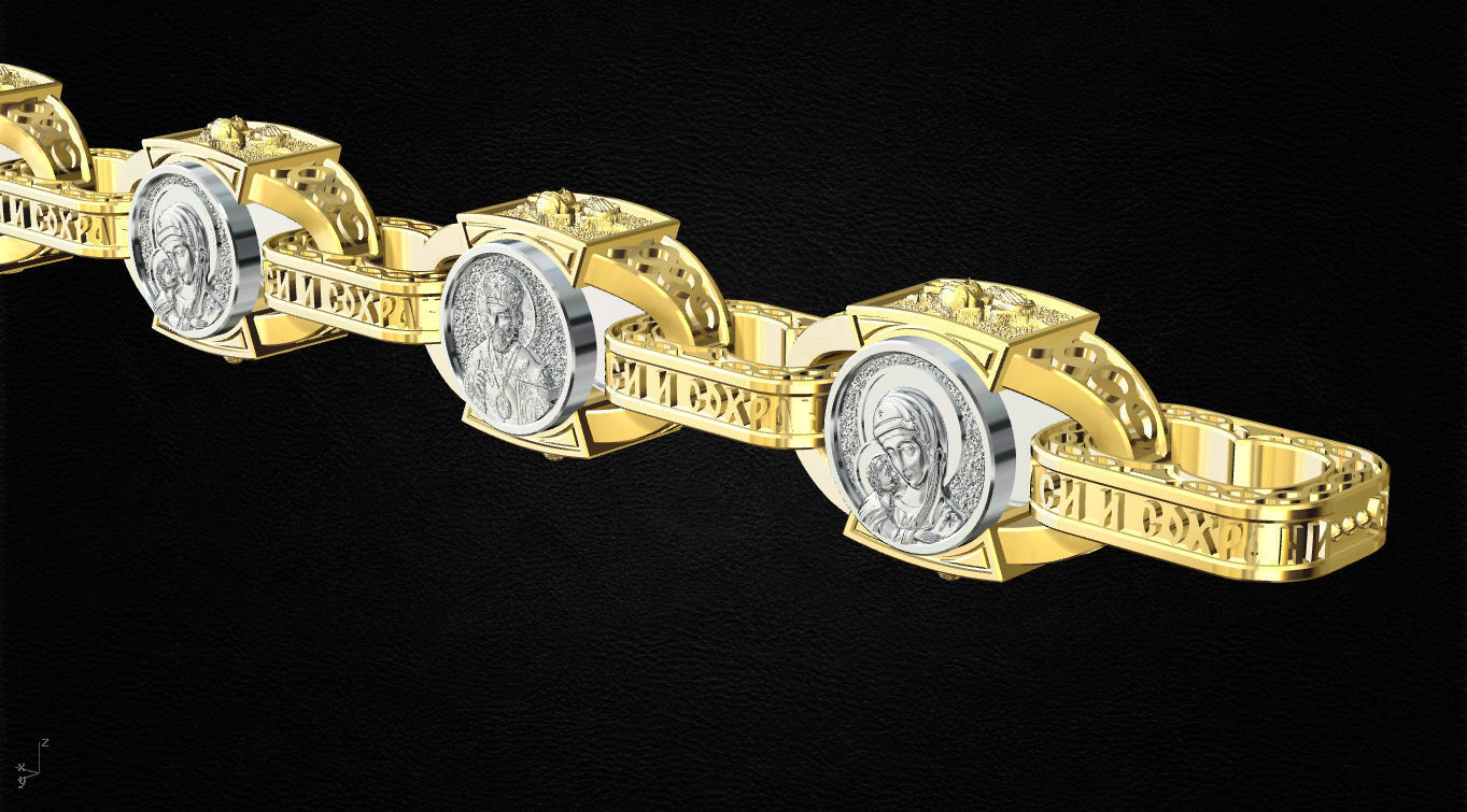 Chain link 3D print model_2