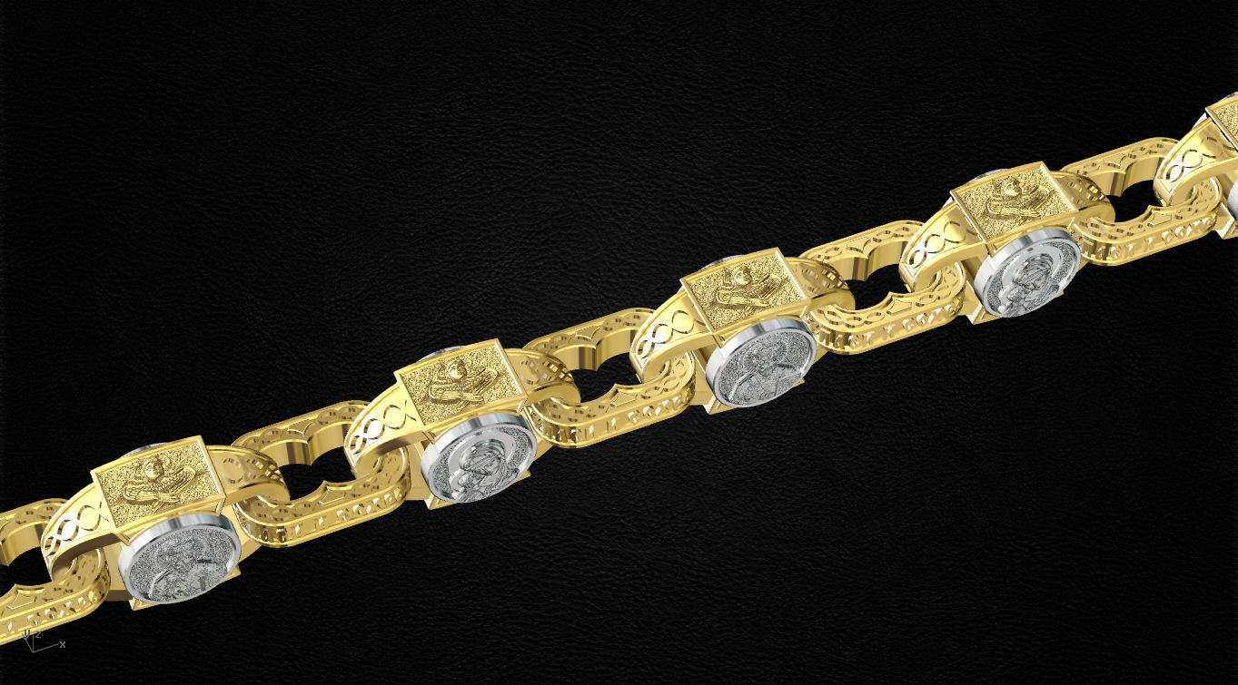 Chain link 3D print model_4