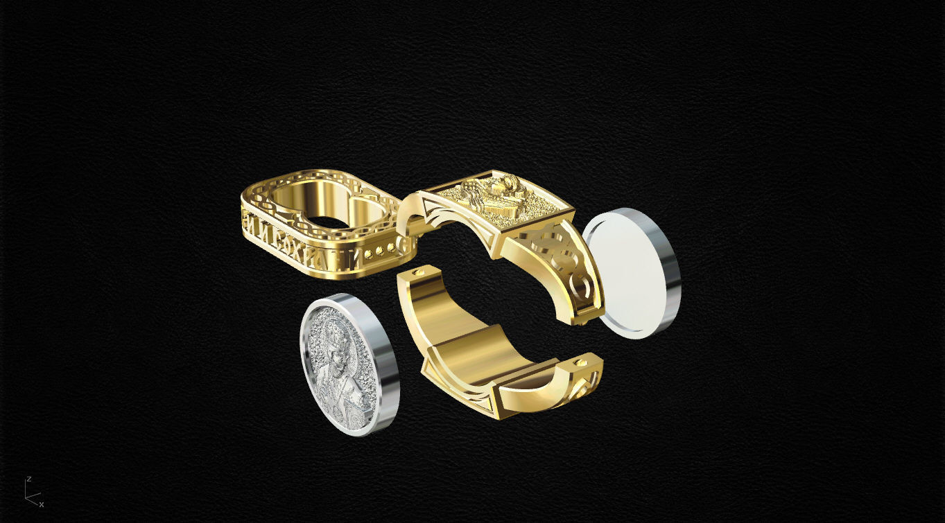 Chain link 3D print model_5