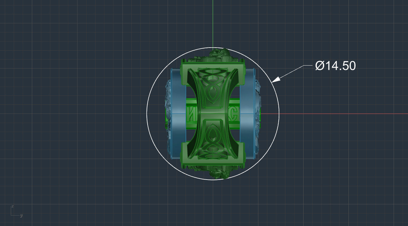 Chain link 3D print model_6