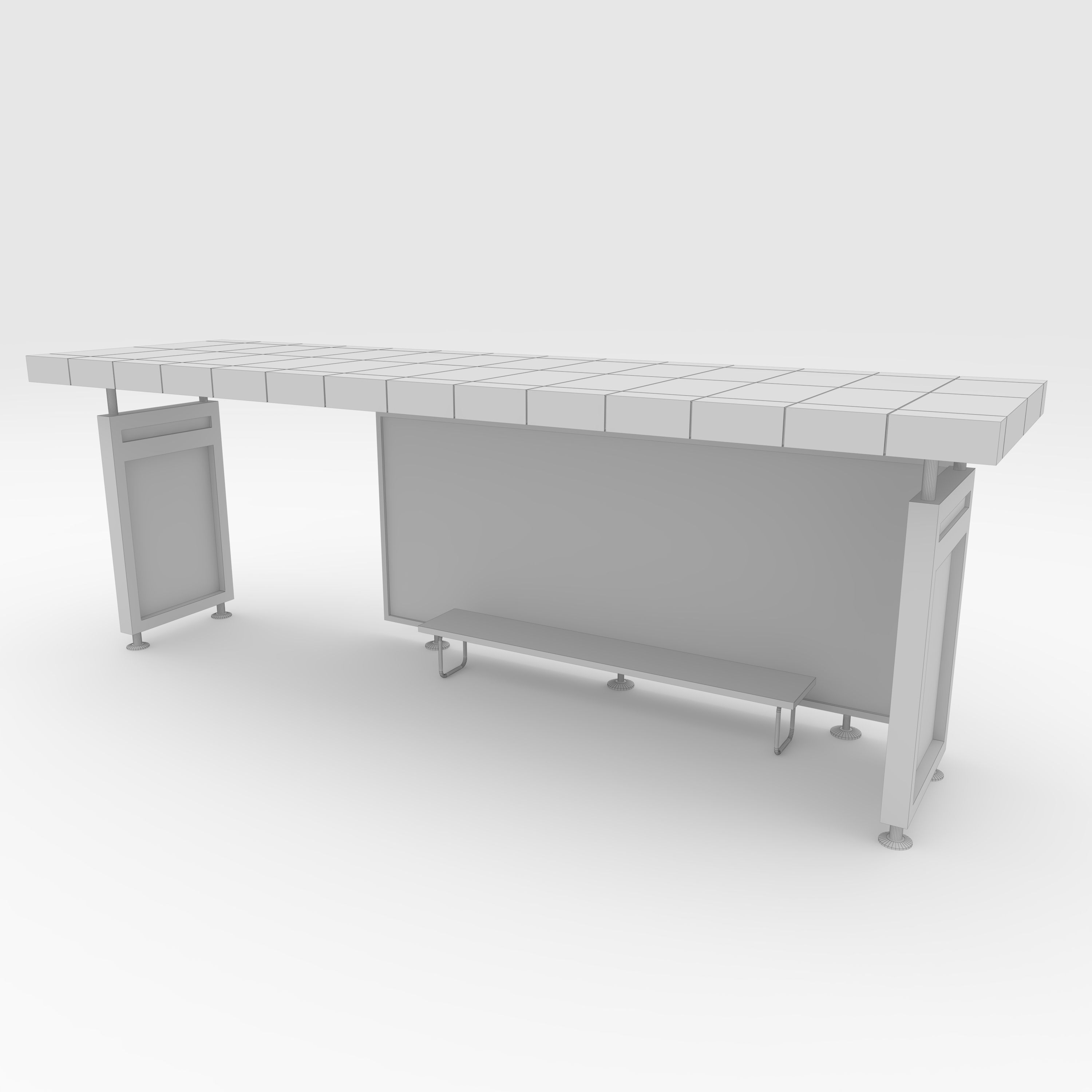 Bus Shelter 1 3D model_13