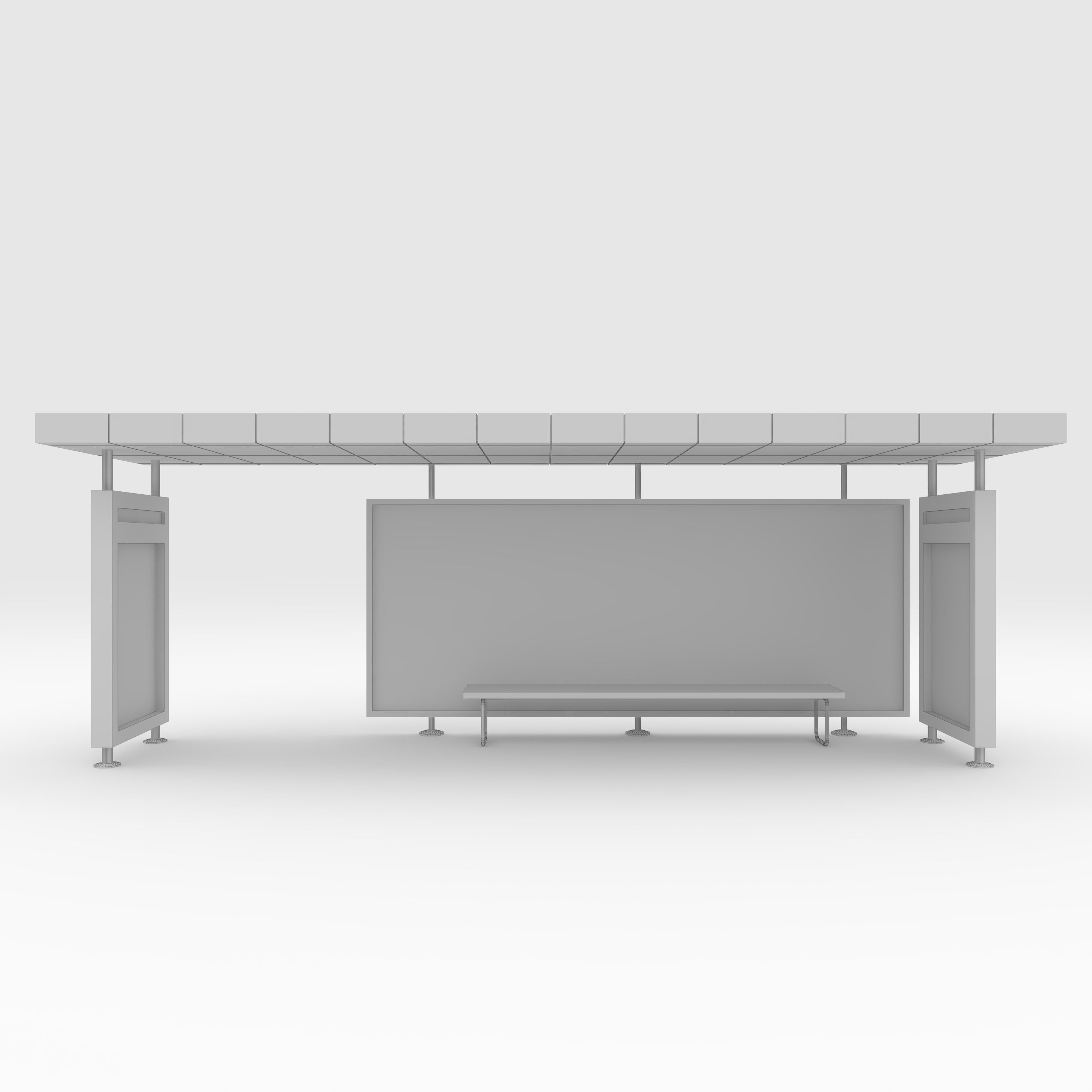 Bus Shelter 1 3D model_3