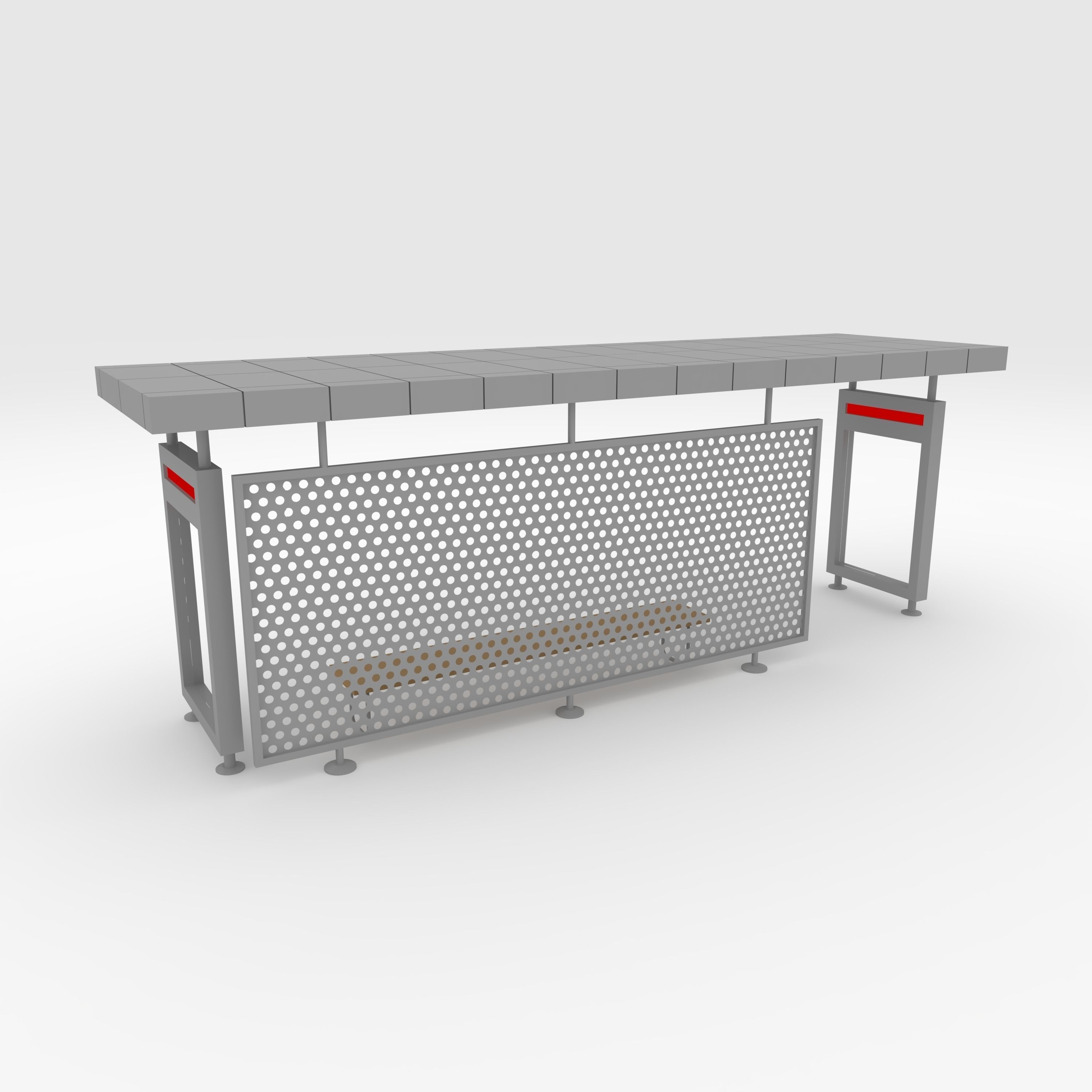 Bus Shelter 1 3D model_14