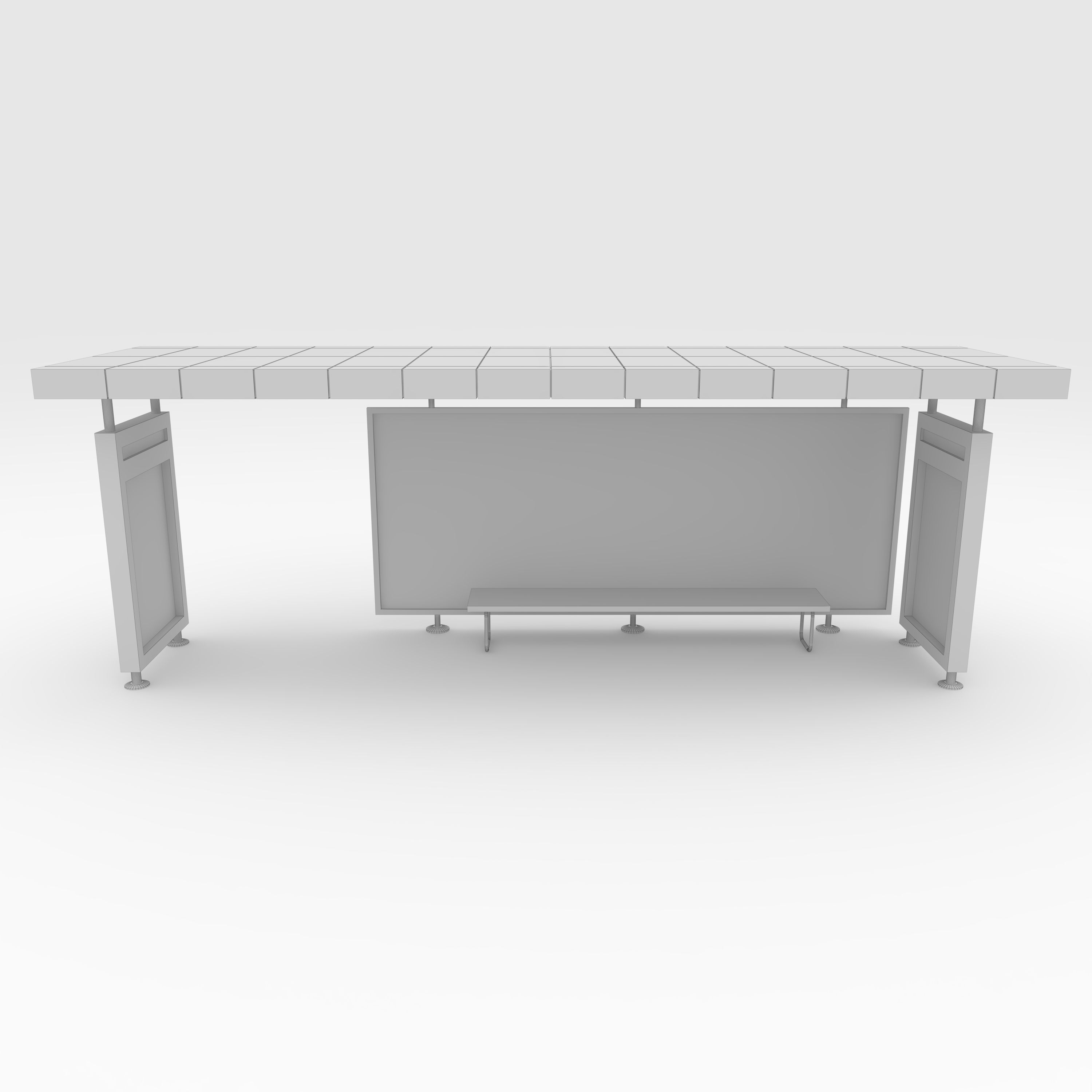 Bus Shelter 1 3D model_11