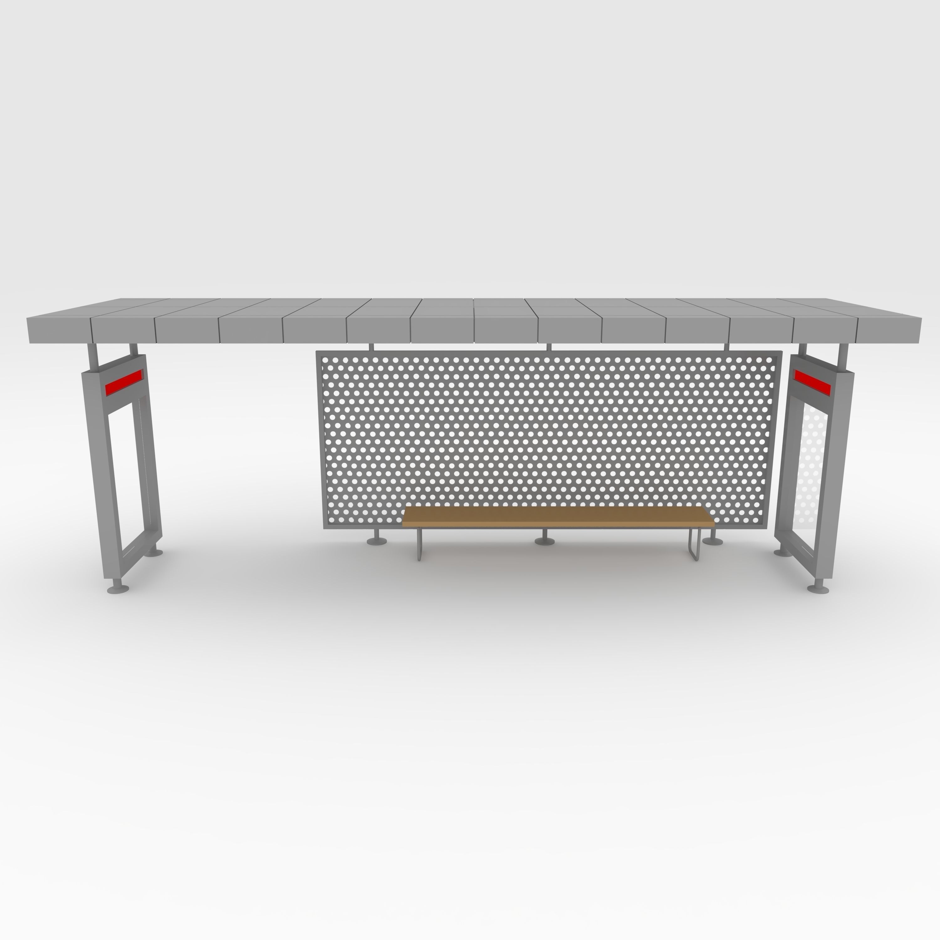Bus Shelter 1 3D model_10