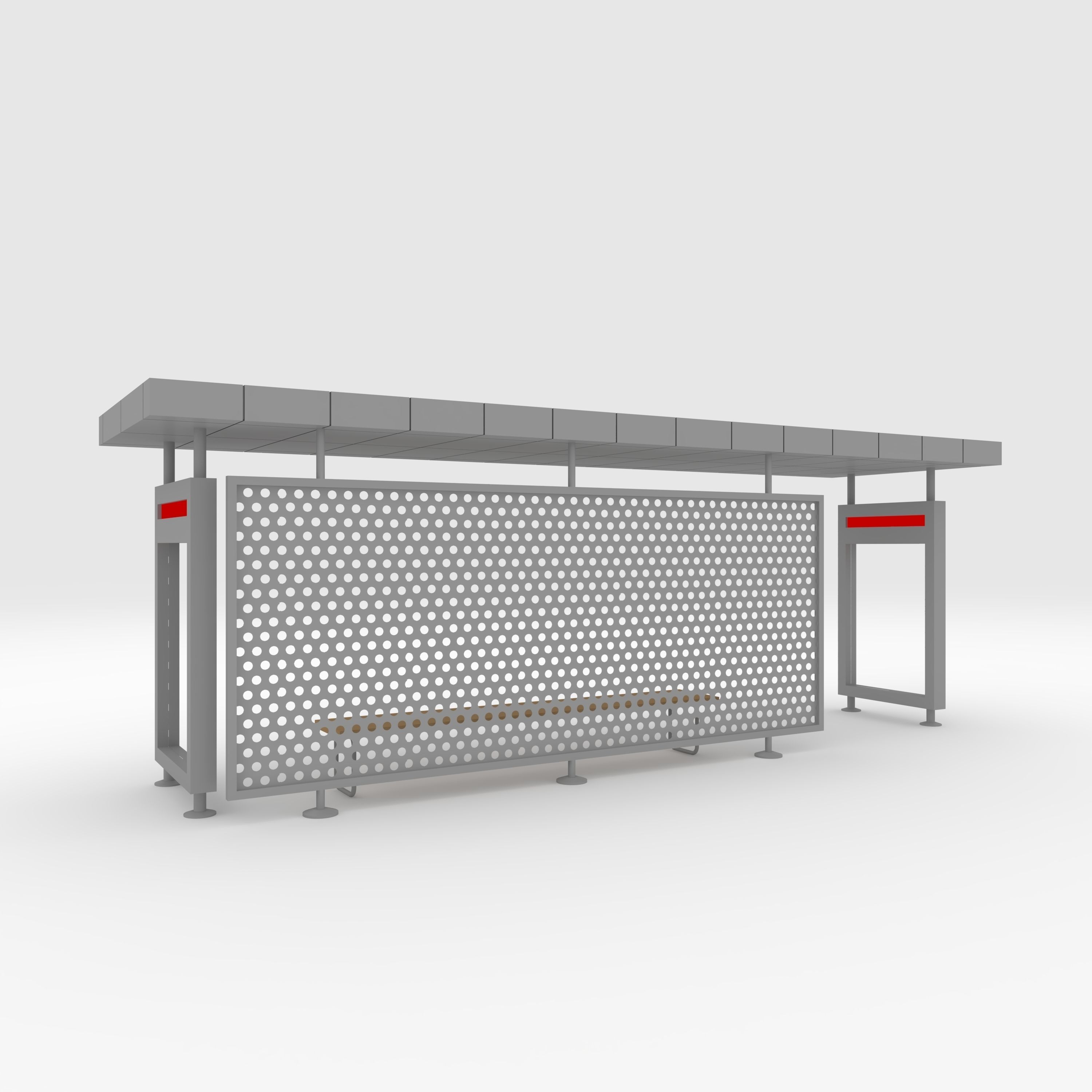 Bus Shelter 1 3D model_6