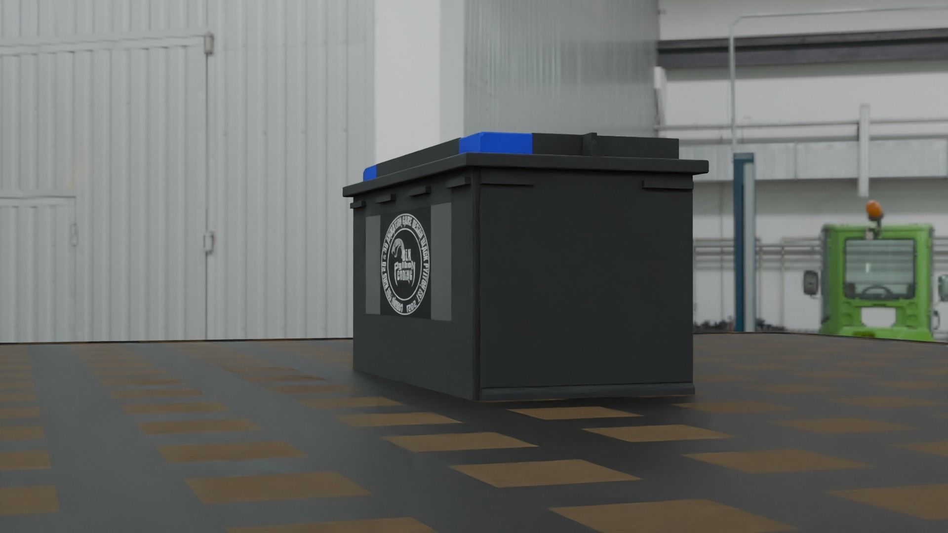 Car Battery Free low-poly 3D model_2