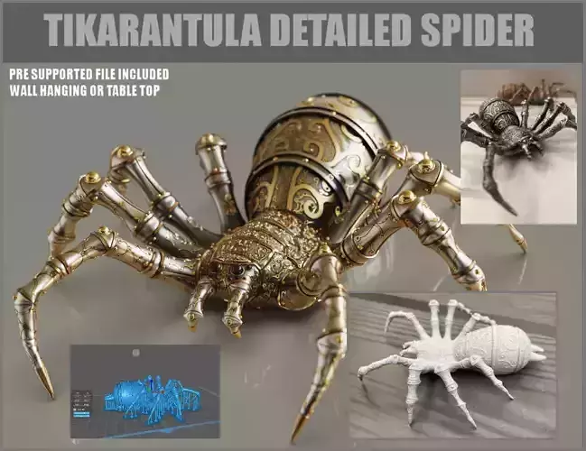 Tikarantula  spider  3D print model