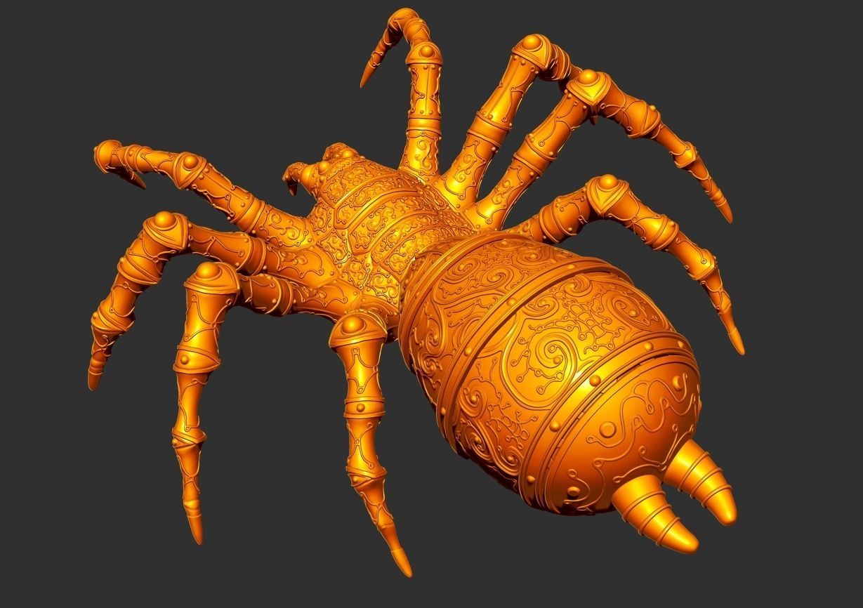 Tikarantula  spider  3D print model_12